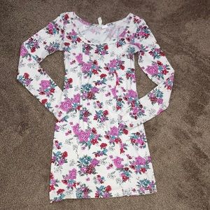 UEC Billabong long-sleeved t-shirt dress Floral Size M